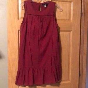 Perfect fall dress in cranberry